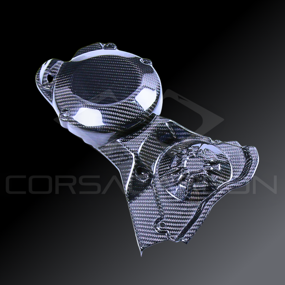 Carbon Fiber Engine & Sprocket Cover – Aprilia RSV4 1100 / Factory