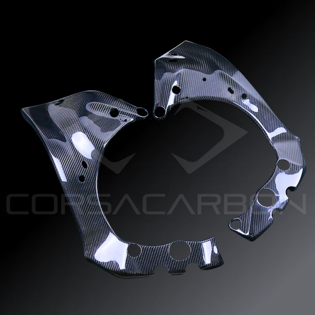 Carbon Fiber Frame Covers – Yamaha YZF-R1 / R1M