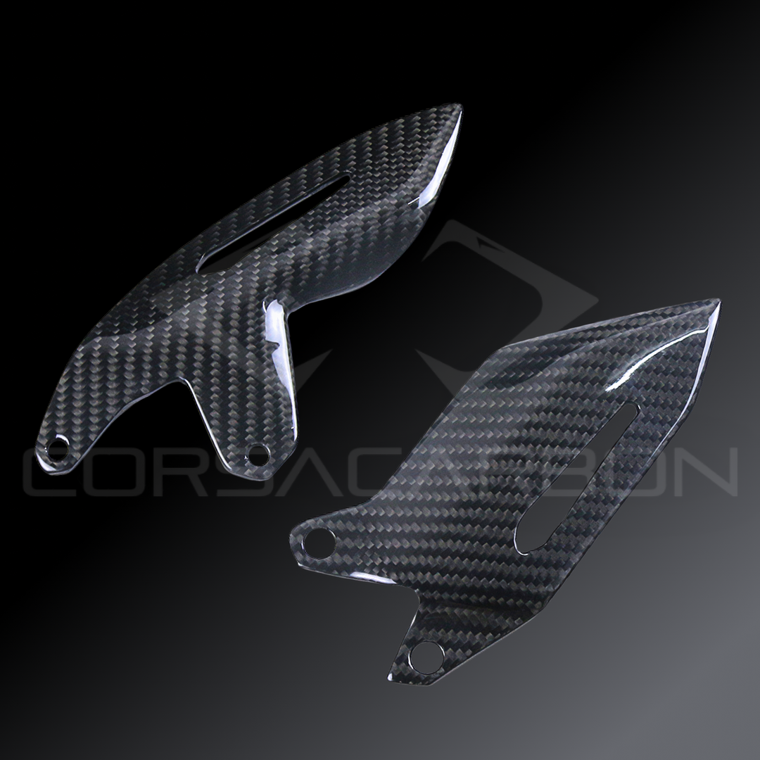 Carbon Fiber Heel Guards – Kawasaki Ninja H2 / H2R